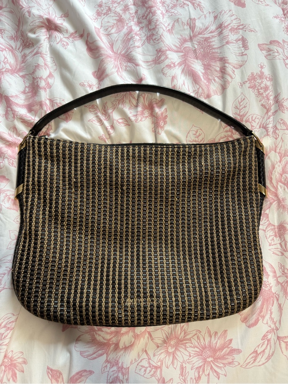 Jimmy Choo Woven Shoulder Bag